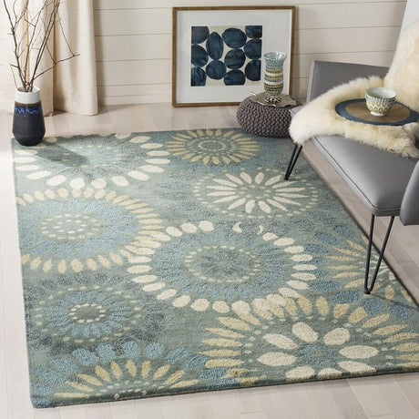 Safavieh Jardin Jar455A Grey / Blue Rugs - Safavieh - jar455a - 2