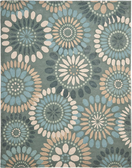 Safavieh Jardin Jar455A Grey / Blue Rugs - Safavieh - jar455a - 6r