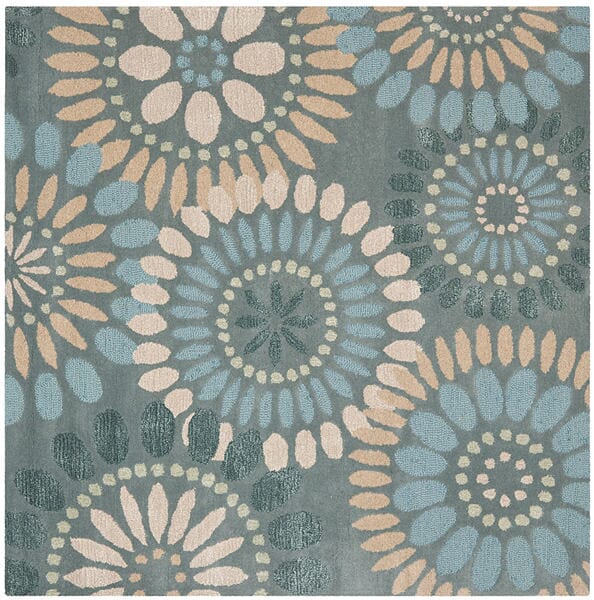 Safavieh Jardin Jar455A Grey / Blue Rugs - Safavieh - jar455a - 6sq