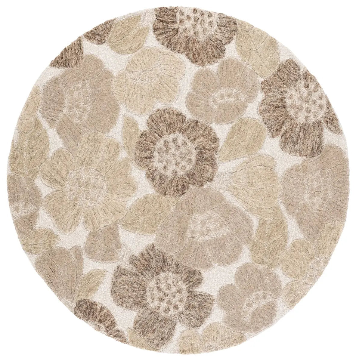 Safavieh Jardin 6'-0" x 6'-0" Rug in Grey / Ivory