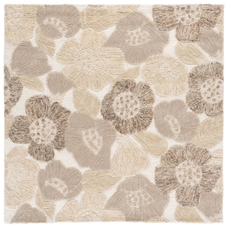 Safavieh Jardin 6'-0" x 6'-0" Rug in Grey / Ivory
