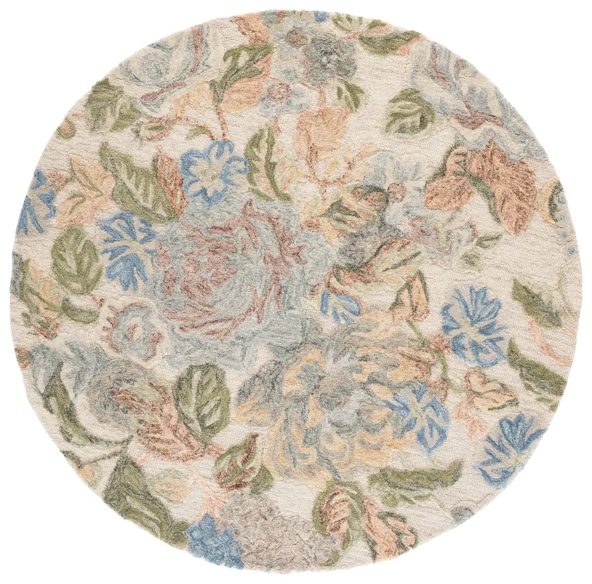 Safavieh Jardin 6'-0" x 6'-0" Rug in Beige / Blue
