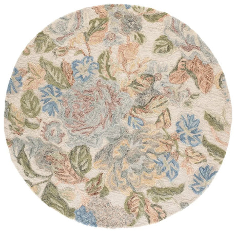 Safavieh Jardin 6'-0" x 6'-0" Rug in Beige / Blue