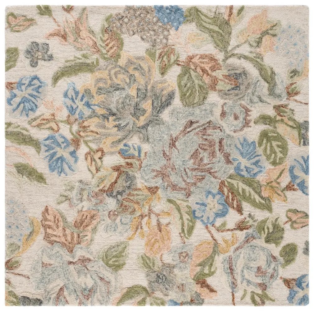 Safavieh Jardin 6'-0" x 6'-0" Rug in Beige / Blue