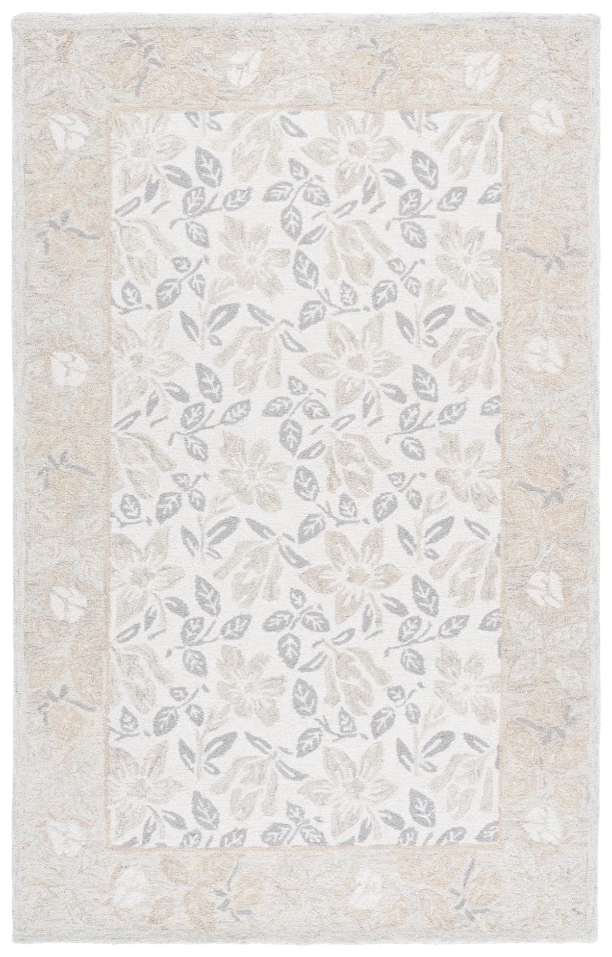 Safavieh Jardin 4'-0" x 6'-0" Rug in Ivory / Grey