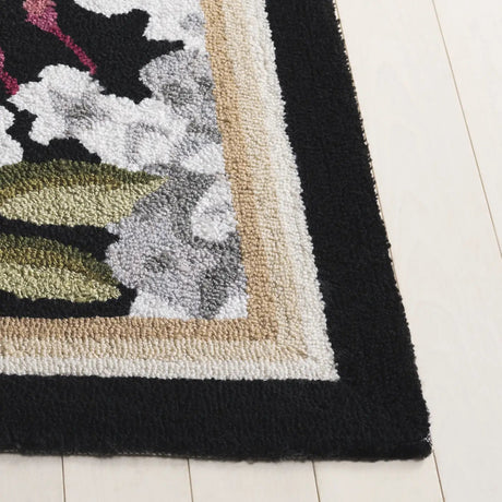 Safavieh Jardin 2'-3" x 8'-0" Rug in Black / Red