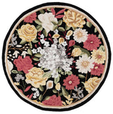 Safavieh Jardin 6'-0" x 6'-0" Rug in Black / Red