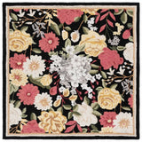 Safavieh Jardin 6'-0" x 6'-0" Rug in Black / Red