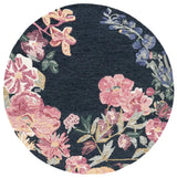Safavieh Jardin 6'-0" x 6'-0" Rug in Navy / Pink