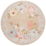 Safavieh Jardin 6'-0" x 6'-0" Rug in Beige / Pink