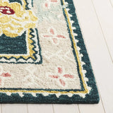Safavieh Jardin 2'-3" x 8'-0" Rug in Dark Green / Pink