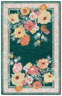 Safavieh Jardin 4'-0" x 6'-0" Rug in Dark Green / Pink