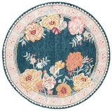 Safavieh Jardin 6'-0" x 6'-0" Rug in Dark Green / Pink