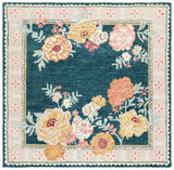 Safavieh Jardin 6'-0" x 6'-0" Rug in Dark Green / Pink