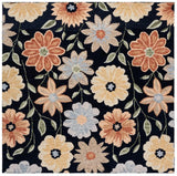 Safavieh Jardin 6'-0" x 6'-0" Rug in Black / Green