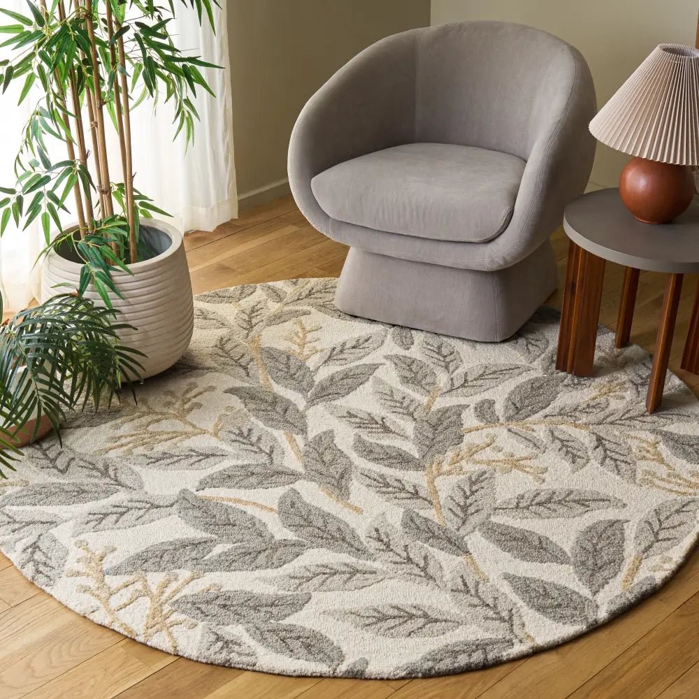 Safavieh Jardin 6'-0" x 6'-0" Rug in Ivory / Grey