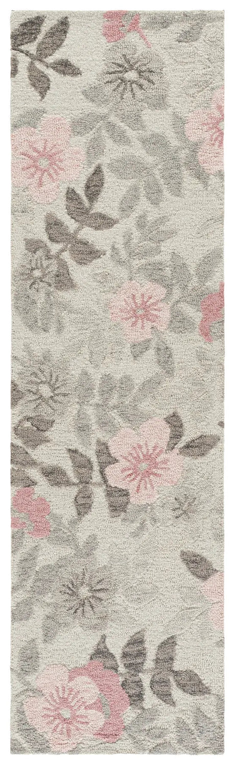 Safavieh Jardin 2'-3" x 8'-0" Rug in Grey / Pink
