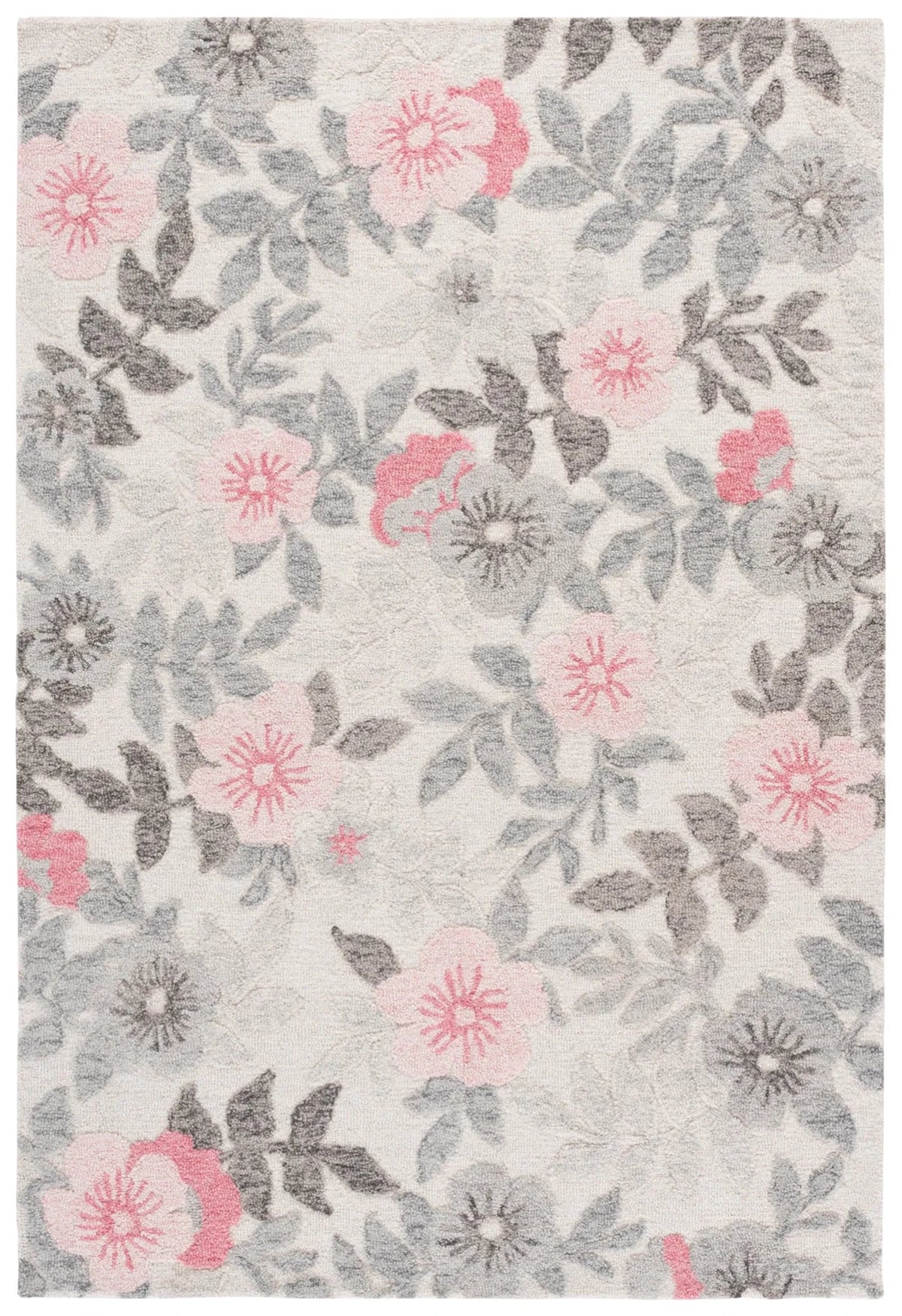 Safavieh Jardin 4'-0" x 6'-0" Rug in Grey / Pink