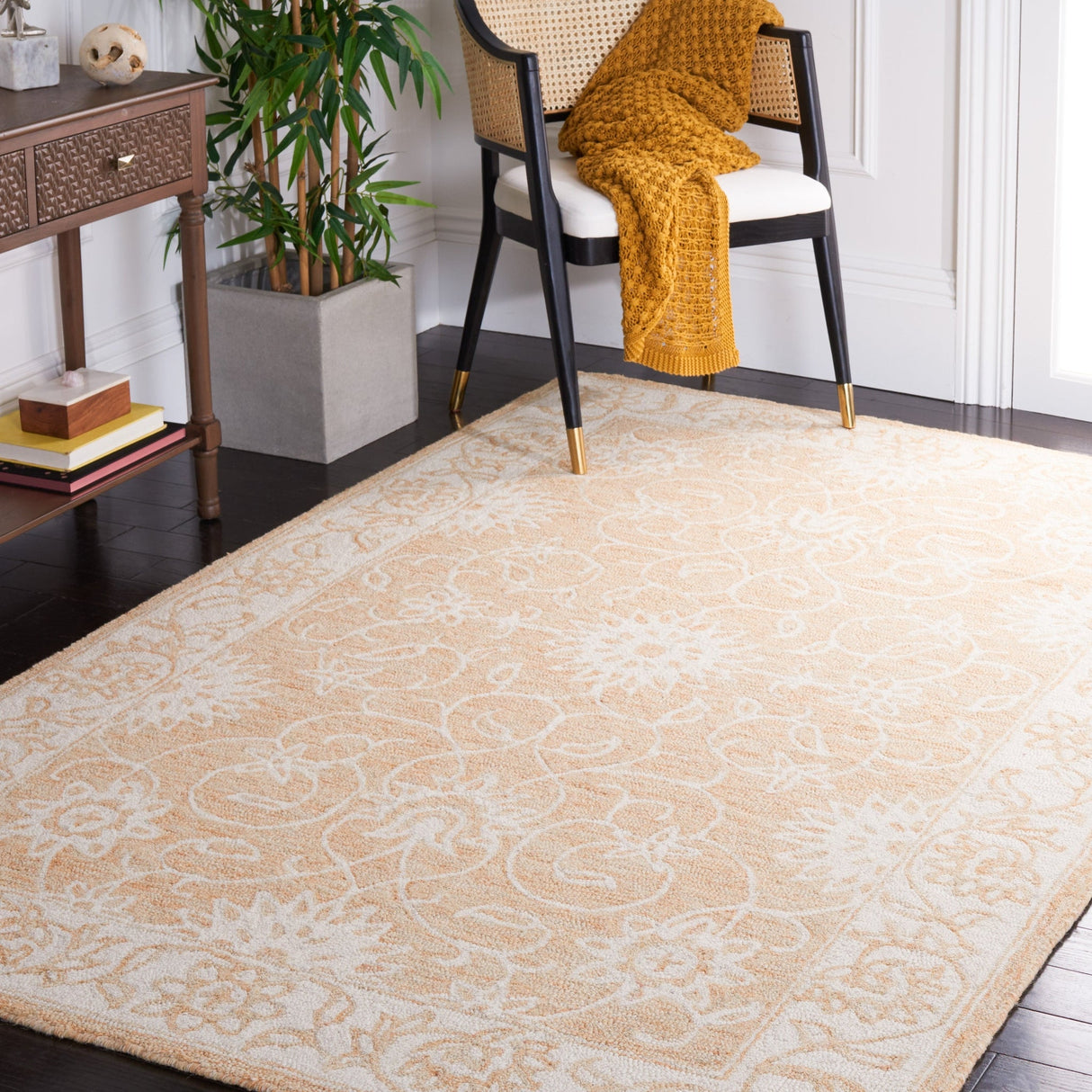 Safavieh Jardin Jar601C Yellow/Ivory Rug - Safavieh - jar601c - 3