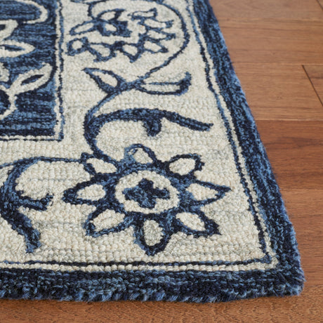 Safavieh Jardin Jar601N Navy/Ivory Rug - Safavieh - jar601n - 3