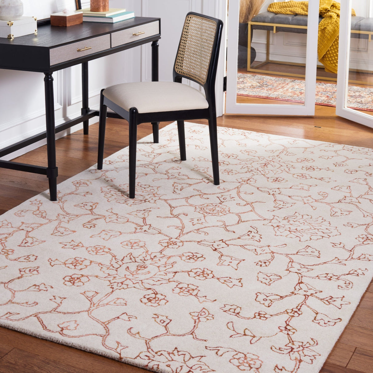 Safavieh Jardin Jar730P Ivory/Rust Rug - Safavieh - jar730p - 3