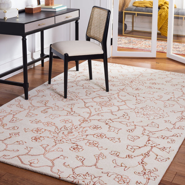 Safavieh Jardin Jar730P Ivory/Rust Rug - Safavieh - jar730p - 3