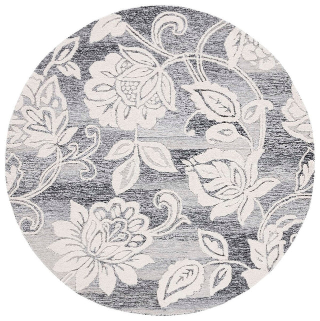 Safavieh Jardin Jar731Z Black/Ivory Rug - Safavieh - jar731z - 6r