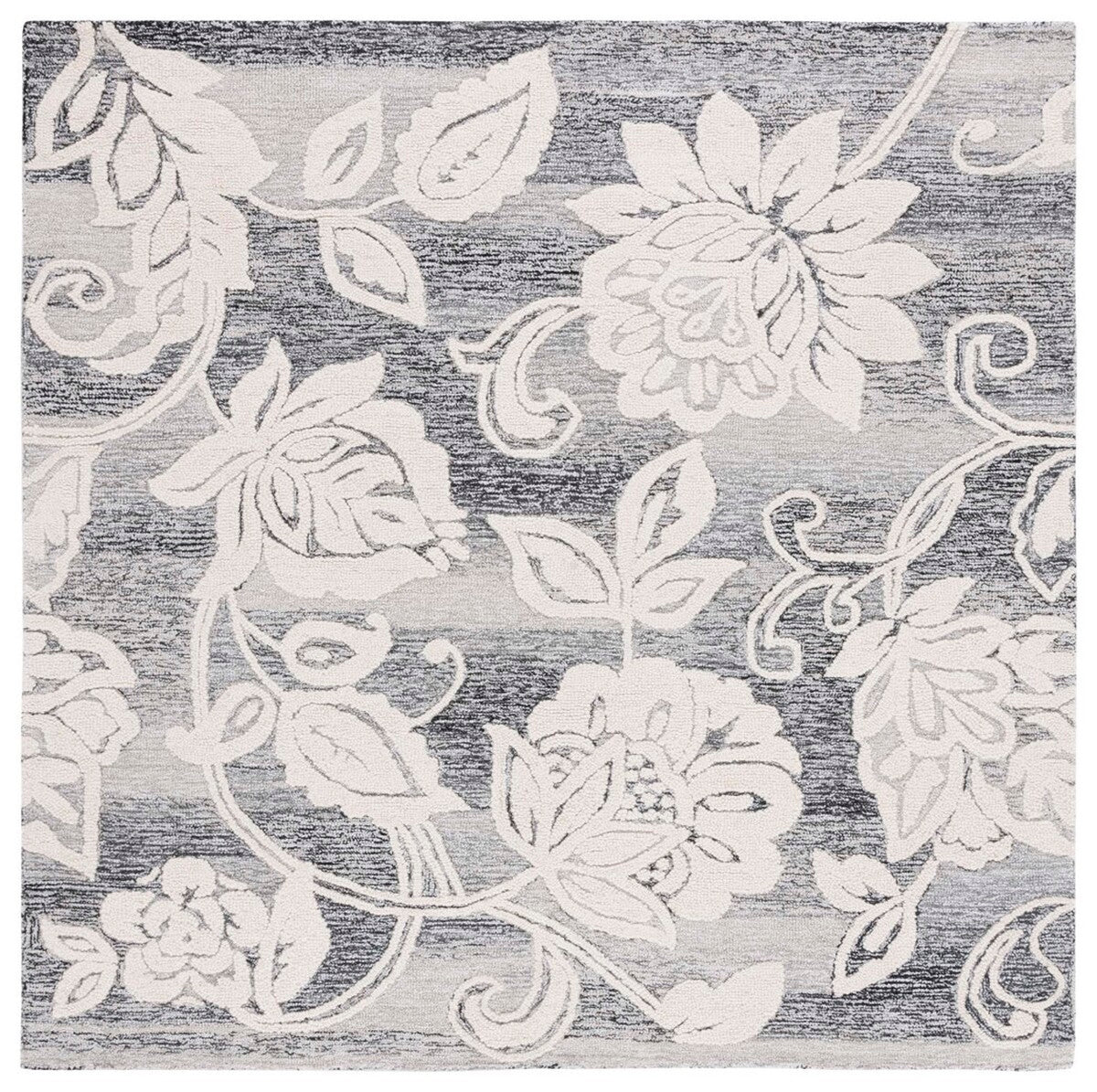 Safavieh Jardin Jar731Z Black/Ivory Rug - Safavieh - jar731z - 6r