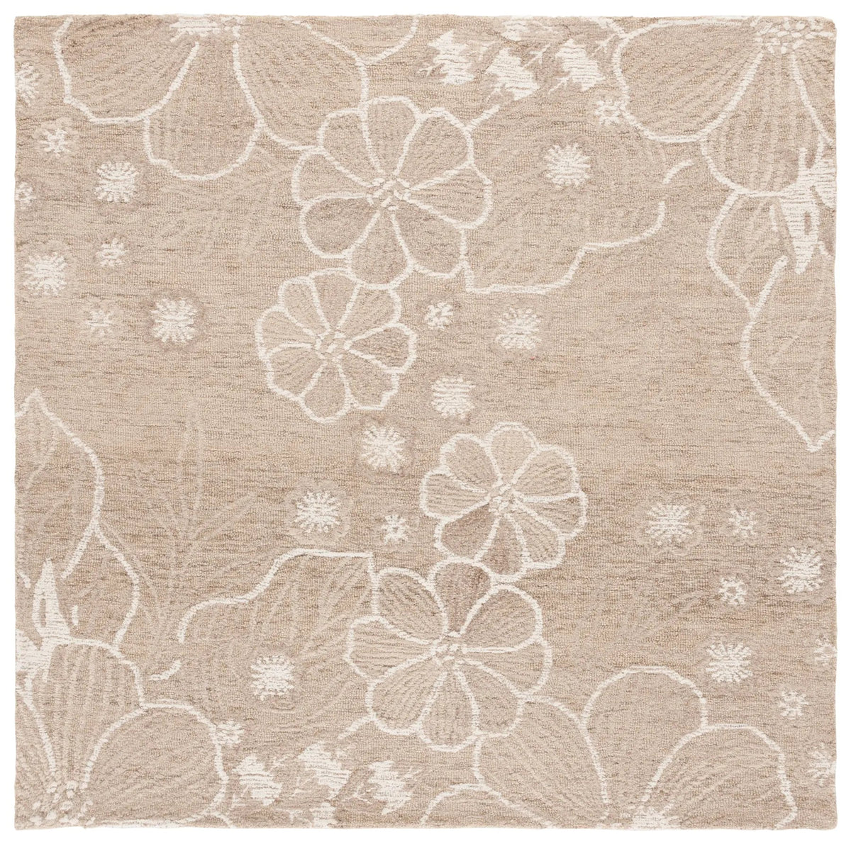 Safavieh Jardin 6'-0" x 6'-0" Rug in Beige / Ivory