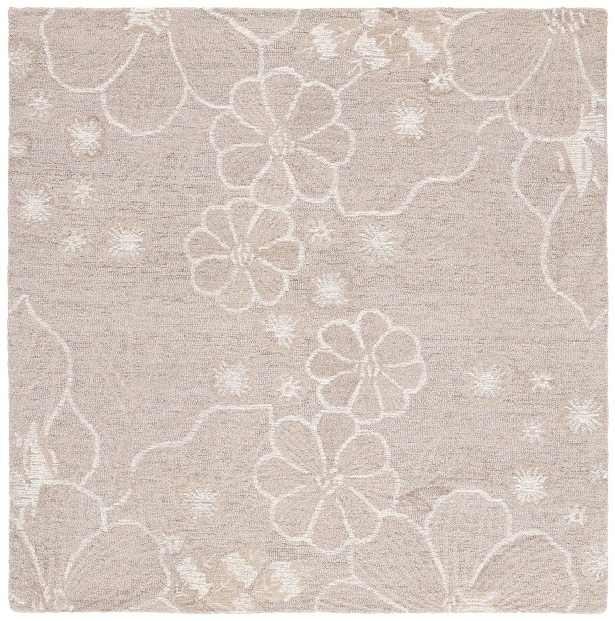 Safavieh Jardin 6'-0" x 6'-0" Rug in Grey / Ivory