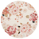 Safavieh Jardin 6'-0" x 6'-0" Rug in Ivory / Pink