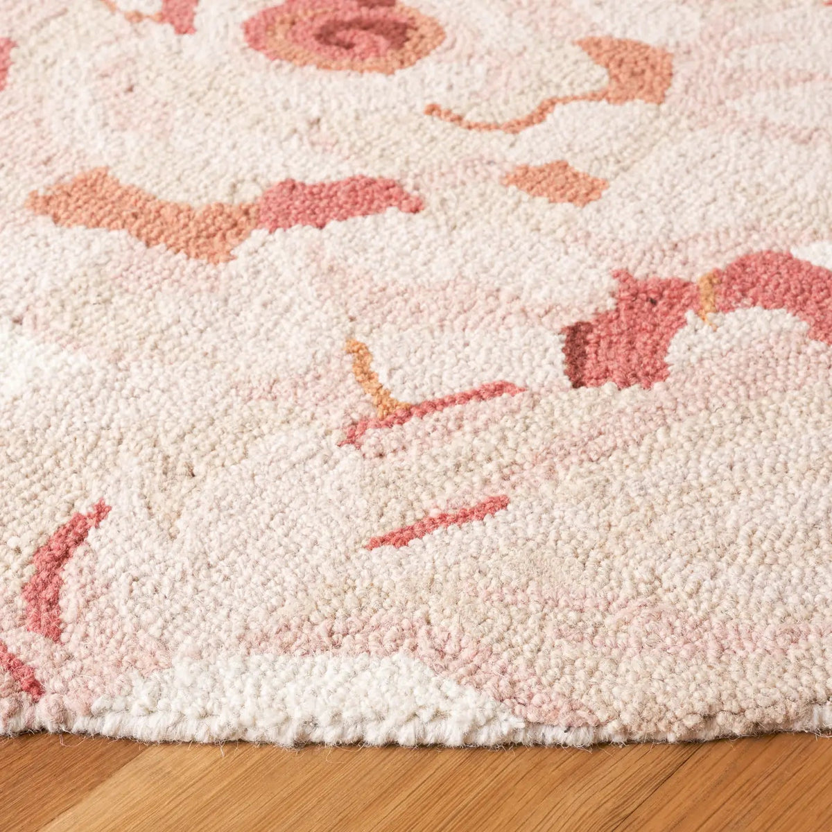 Safavieh Jardin 6'-0" x 6'-0" Rug in Ivory / Pink