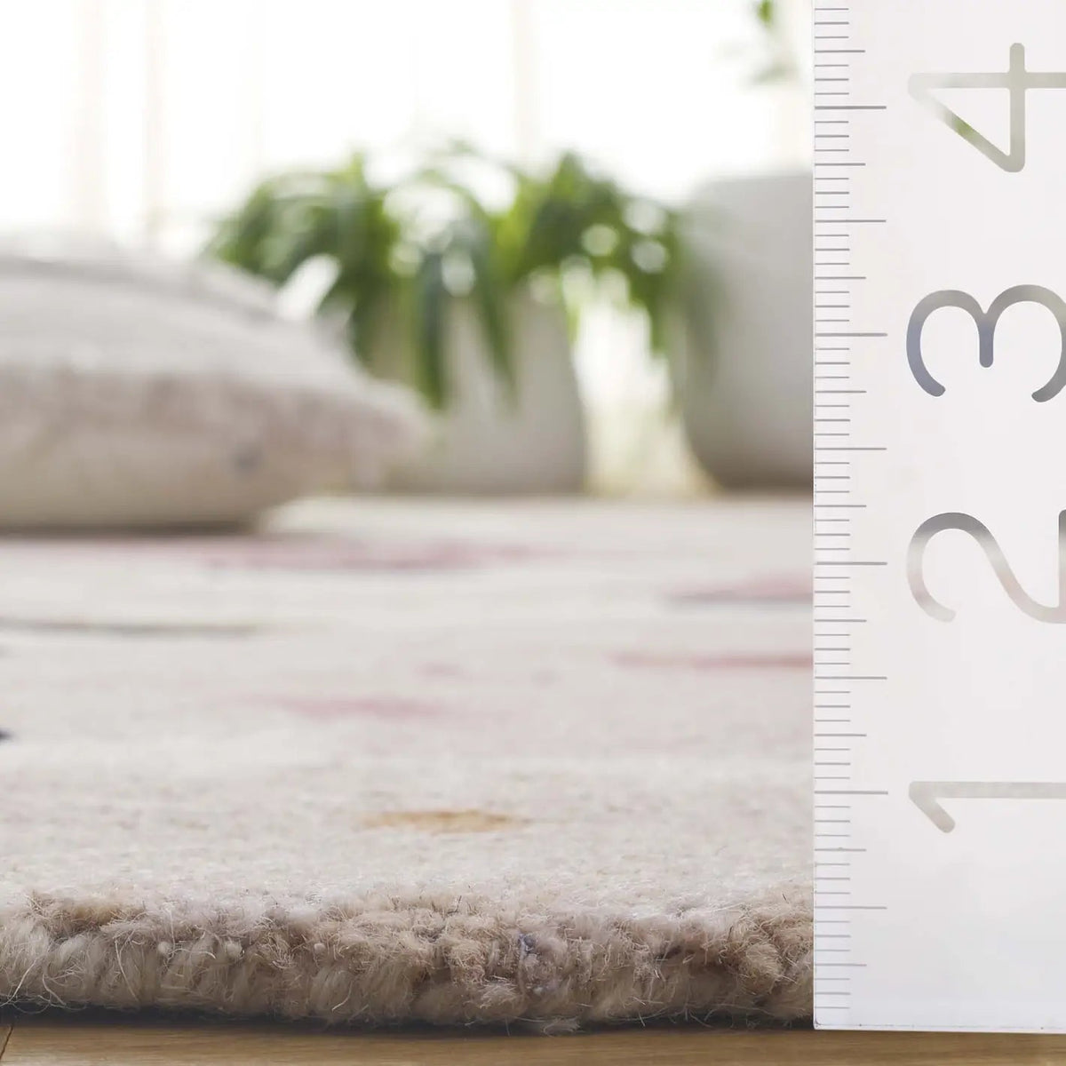 Safavieh Jardin 4'-0" x 6'-0" Rug in Ivory / Pink