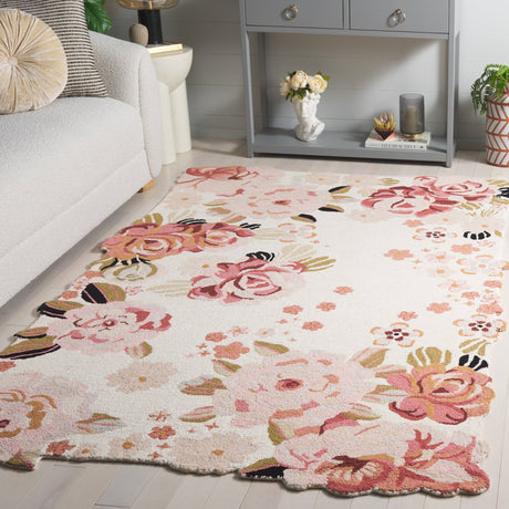 Safavieh Jardin Jar737A Ivory/Pink Rug - Safavieh - jar737a - 3