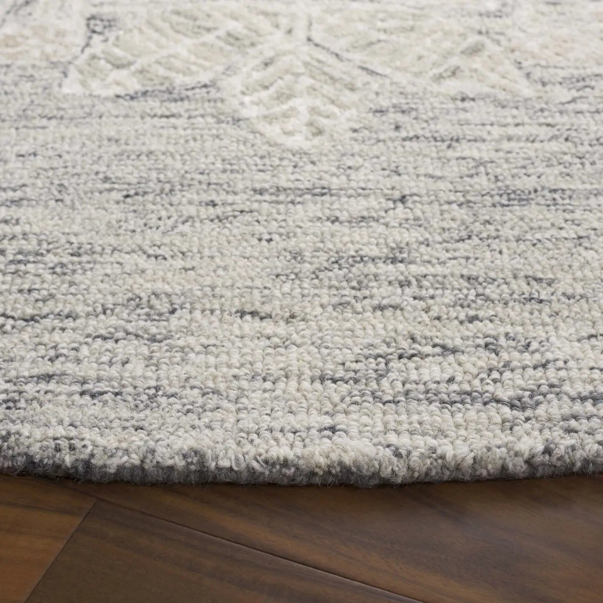 Safavieh Jardin 6'-0" x 6'-0" Rug in Grey / Ivory