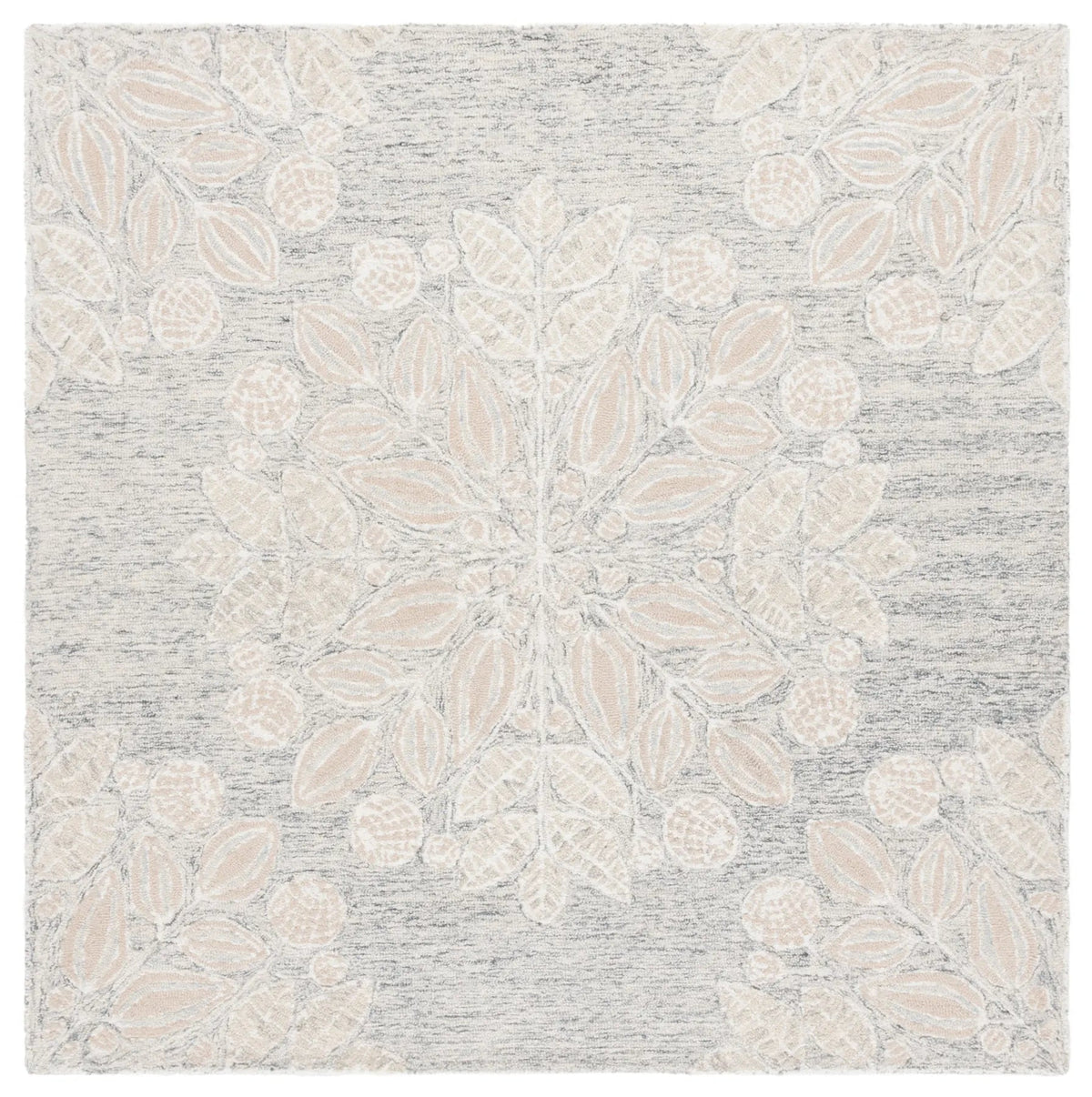 Safavieh Jardin 6'-0" x 6'-0" Rug in Grey / Ivory