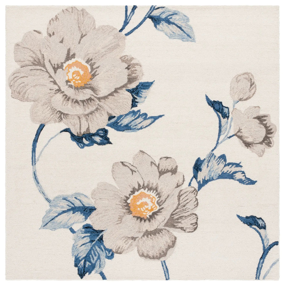 Safavieh Jardin 6'-0" x 6'-0" Rug in Ivory / Grey