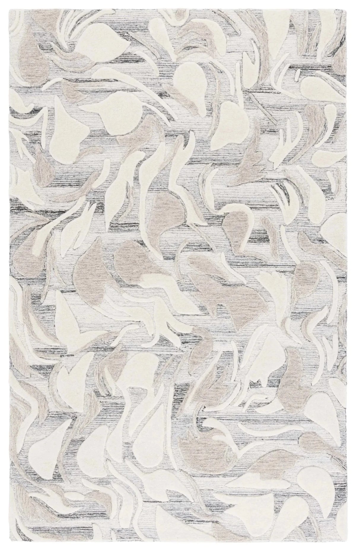 Safavieh Jardin 4'-0" x 6'-0" Rug in Grey / Ivory