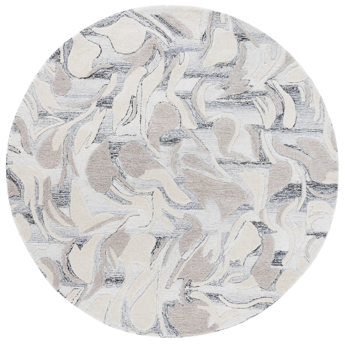 Safavieh Jardin 6'-0" x 6'-0" Rug in Grey / Ivory