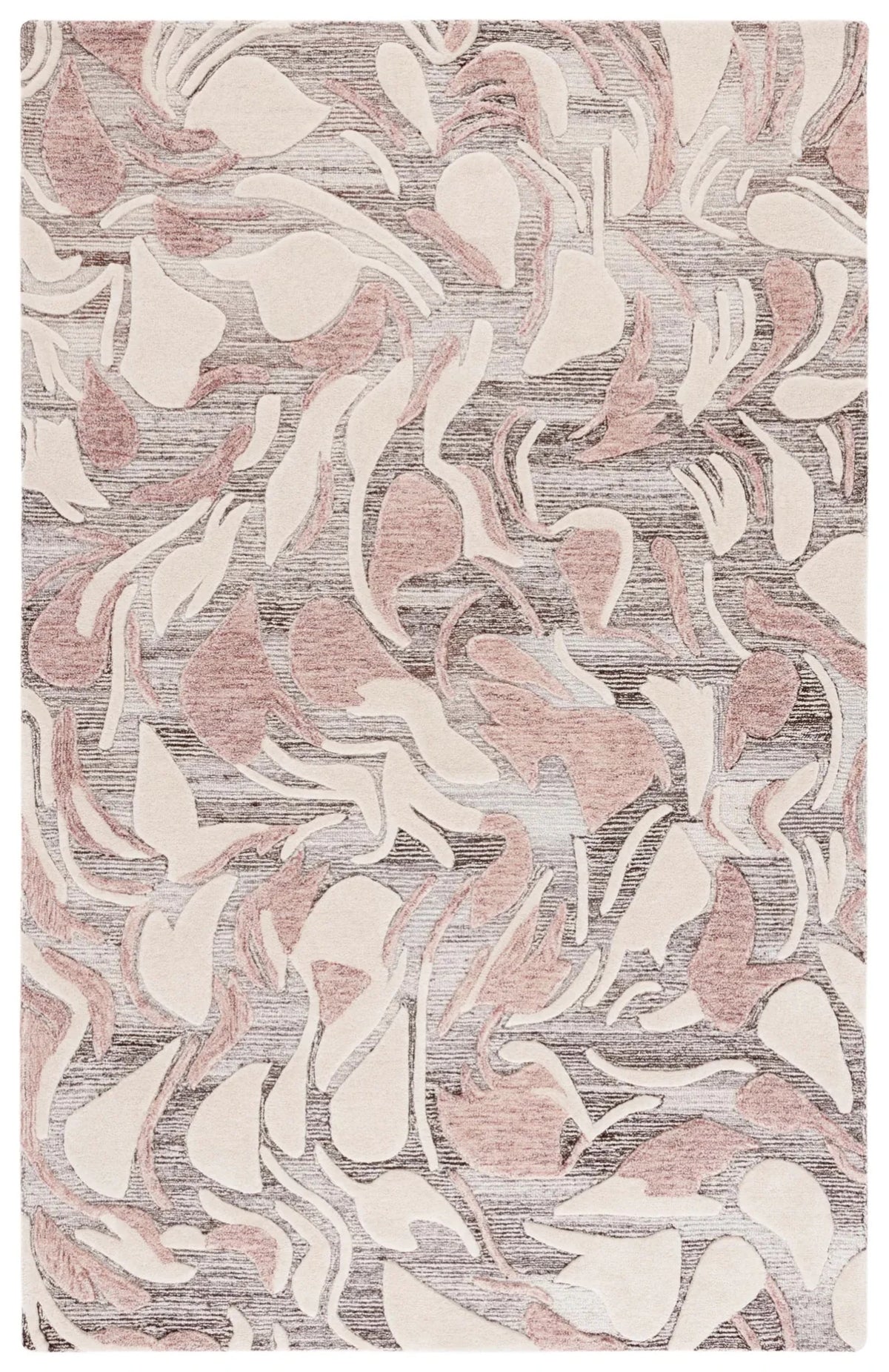 Safavieh Jardin 4'-0" x 6'-0" Rug in Pink / Ivory