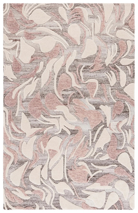 Safavieh Jardin 4'-0" x 6'-0" Rug in Pink / Ivory