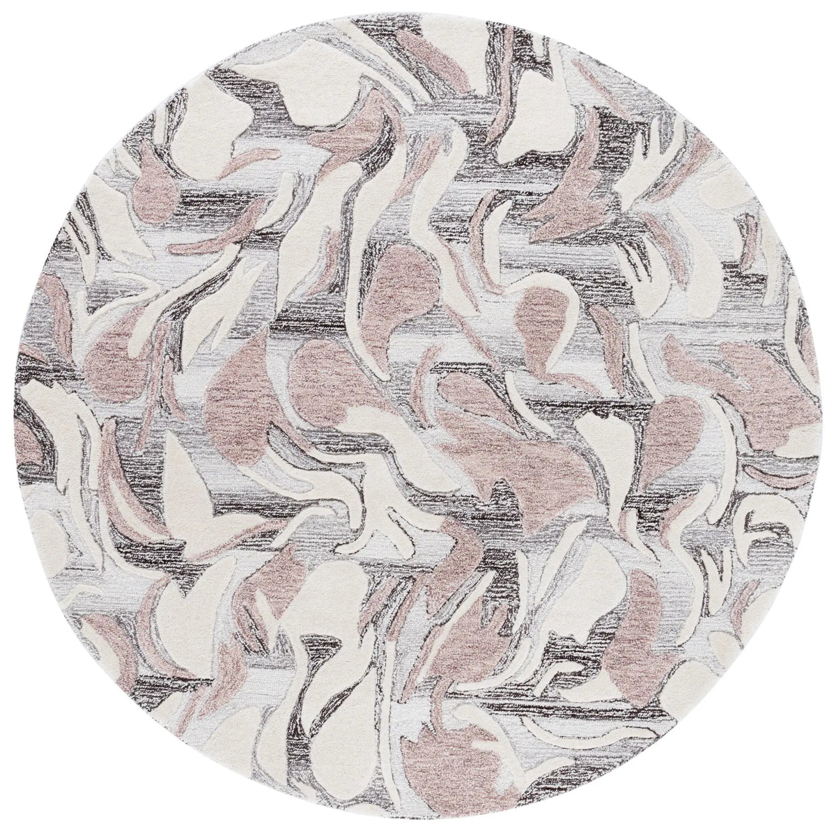 Safavieh Jardin 6'-0" x 6'-0" Rug in Pink / Ivory