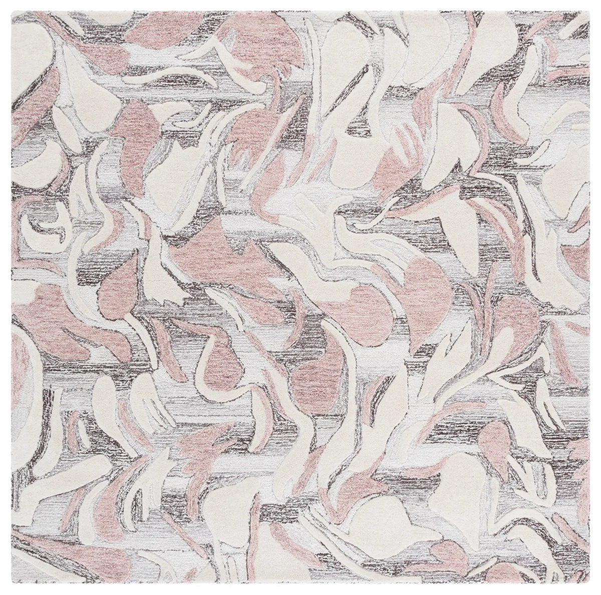 Safavieh Jardin 6'-0" x 6'-0" Rug in Pink / Ivory