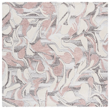 Safavieh Jardin 6'-0" x 6'-0" Rug in Pink / Ivory