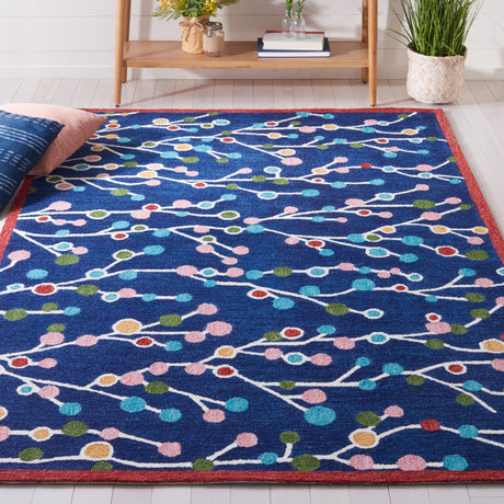 Safavieh Jardin Jar751M Blue/Pink Rug - Safavieh - jar751m - 3