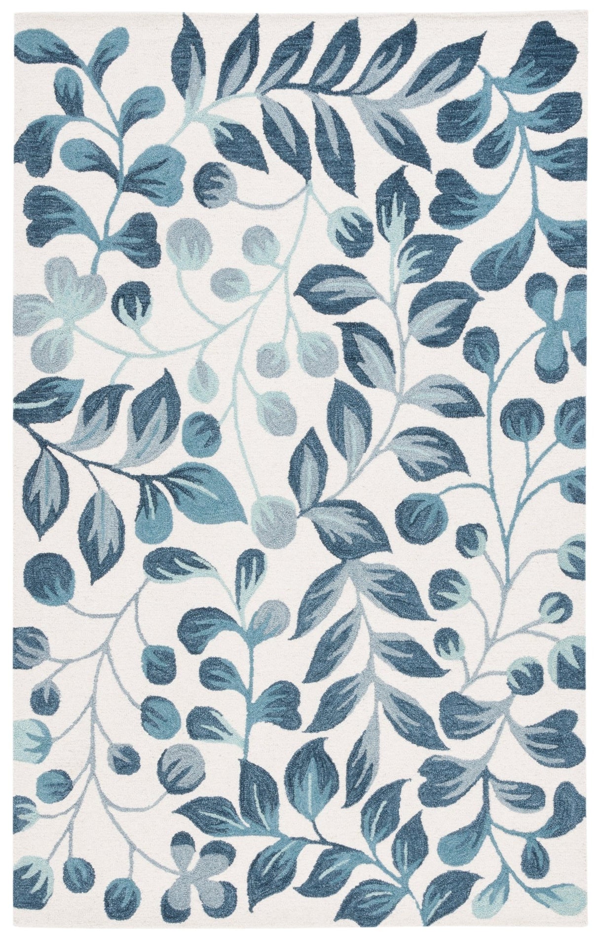 Safavieh Jardin Jar754M Ivory/Blue Rug - Safavieh - jar754m - 4