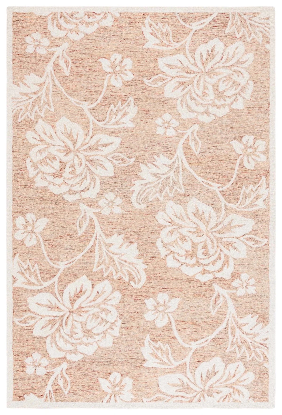 Safavieh Jardin 4'-0" x 6'-0" Rug in Rust / Ivory