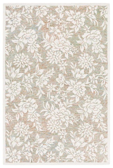 Safavieh Jardin 4'-0" x 6'-0" Rug in Green / Ivory
