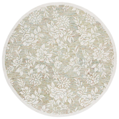 Safavieh Jardin 6'-0" x 6'-0" Rug in Green / Ivory