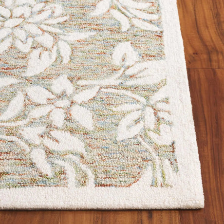 Safavieh Jardin 4'-0" x 6'-0" Rug in Green / Ivory